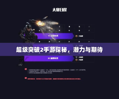 超级突破2手游探秘,潜力与期待-图1 超级突破2手游探秘,潜力与期待-图1