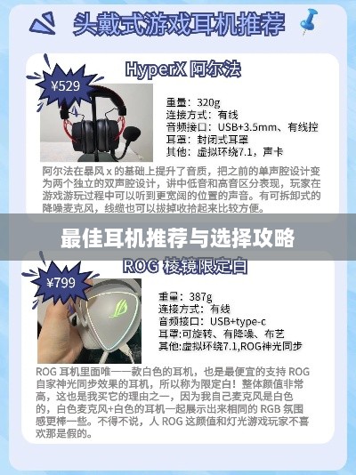 手游玩家的耳机选购指南,最佳耳机推荐与选择攻略-图1 手游玩家的耳机选购指南,最佳耳机推荐与选择攻略-图1