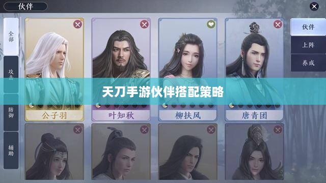 天刀手游伙伴搭配策略,最佳伙伴选择与搭配指南-图1 天刀手游伙伴搭配策略,最佳伙伴选择与搭配指南-图1