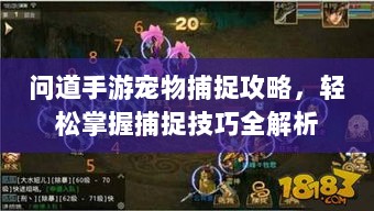 问道手游宠物捕捉攻略,轻松掌握捕捉技巧全解析-图1 问道手游宠物捕捉攻略,轻松掌握捕捉技巧全解析-图1