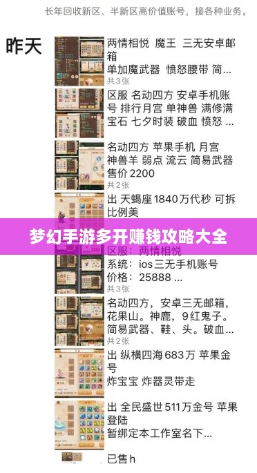 梦幻手游多开赚钱攻略大全-图1 梦幻手游多开赚钱攻略大全-图1