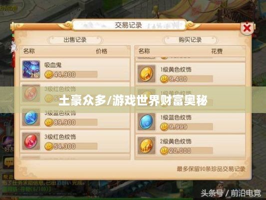 梦幻手游苹果区土豪众多吗?揭秘游戏世界的财富奥秘-图1 梦幻手游苹果区土豪众多吗?揭秘游戏世界的财富奥秘-图1