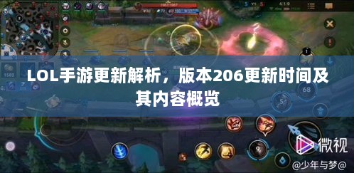LOL手游更新解析，版本206更新时间及其内容概览-图1