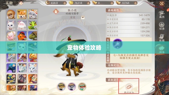 手游中宠物购买与体验攻略-图1 手游中宠物购买与体验攻略-图1