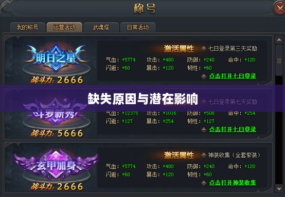 手游缺少称号系统,探究缺失原因与潜在影响-图1 手游缺少称号系统,探究缺失原因与潜在影响-图1