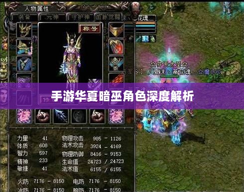手游华夏暗巫角色深度解析,定位与实力探讨-图1 手游华夏暗巫角色深度解析,定位与实力探讨-图1