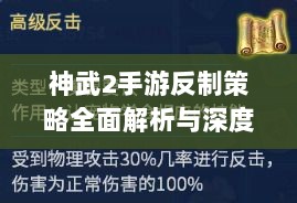 神武2手游反制策略全面解析与深度探讨-图1 神武2手游反制策略全面解析与深度探讨-图1