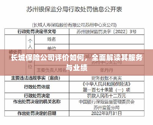 长城保险公司评价全面解析,服务质量与业绩表现深度探讨-图1 长城保险公司评价全面解析,服务质量与业绩表现深度探讨-图1