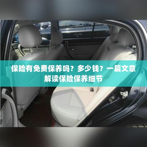 解读保险保养细节，免费保养政策与费用解析-图1