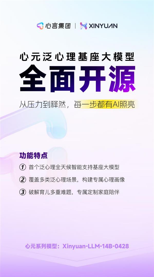 携手Qwen3,泛心理领域首个基座模型心元全面开源宣布-图1 携手Qwen3,泛心理领域首个基座模型心元全面开源宣布-图1