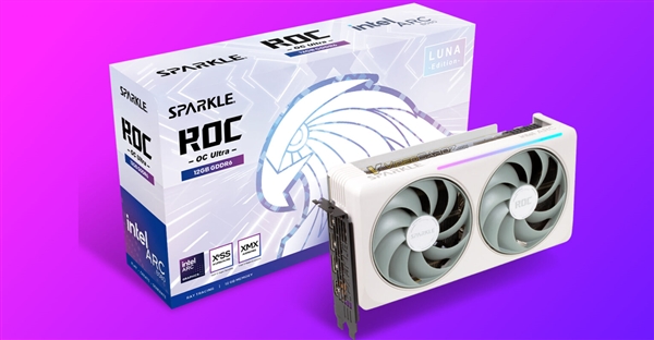Arc B580 ROC Luna OC Ultra震撼发布,出厂超频达2800MHz-图1 Arc B580 ROC Luna OC Ultra震撼发布,出厂超频达2800MHz-图1