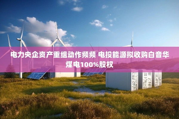 电力央企加速资产重组,电投能源拟全资收购白音华煤电-图1 电力央企加速资产重组,电投能源拟全资收购白音华煤电-图1