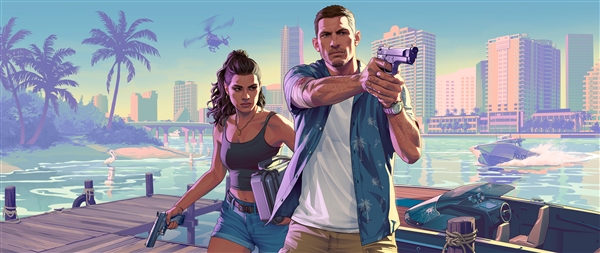 GTA6官网更新男女主角介绍，雌雄大盗超清壁纸亮相-图12