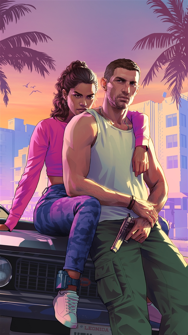 GTA6官网更新男女主角介绍，雌雄大盗超清壁纸亮相-图16