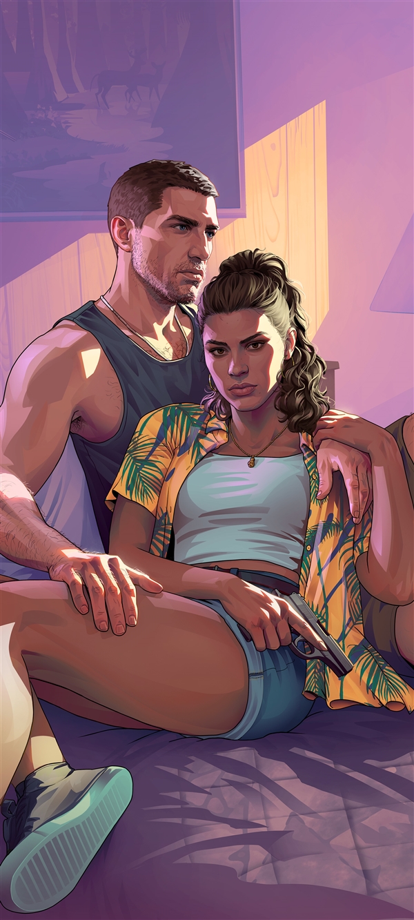 GTA6官网更新男女主角介绍，雌雄大盗超清壁纸亮相-图17