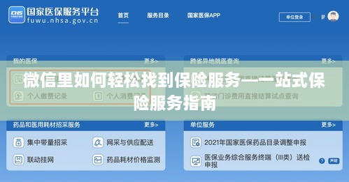微信内轻松获取一站式保险服务指南，如何找到保险服务？-图1