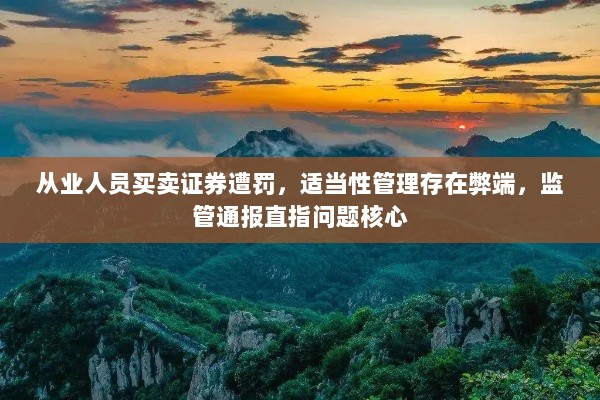 证券从业人员违规买卖遭罚，监管通报揭示适当性管理弊端直指问题核心-图1