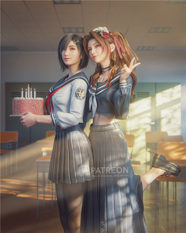 FF7RB蒂法美图再现,3D区大神再献佳作-图4 FF7RB蒂法美图再现,3D区大神再献佳作-图4