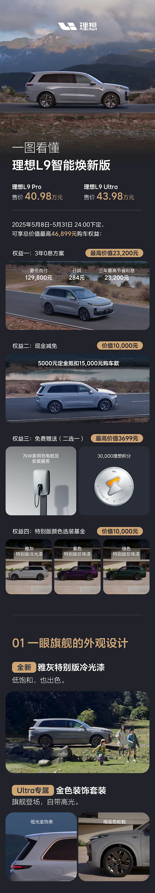 理想L9焕新版，家用SUV新标杆，一图解读四十万超值之选-图3
