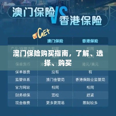 澳门保险购买全攻略，了解、选择与购买指南-图1