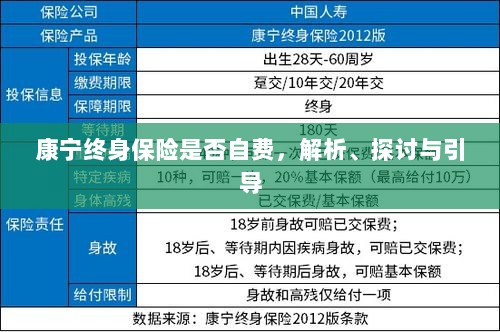 康宁终身保险的自费问题深度解析与探讨-图1 康宁终身保险的自费问题深度解析与探讨-图1