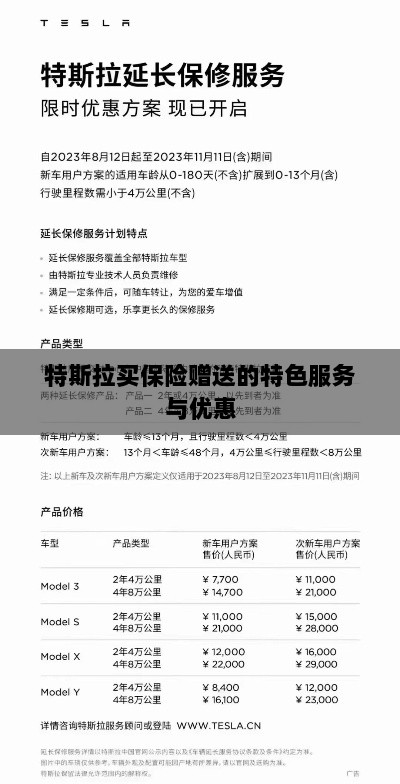 特斯拉保险特惠，买保险即享特色服务与优惠大礼包-图1