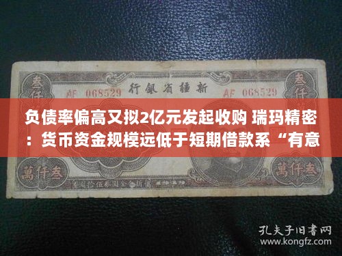 瑞玛精密,高负债率下的2亿元收购计划,货币资金规模挑战短期借款极限-图1 瑞玛精密,高负债率下的2亿元收购计划,货币资金规模挑战短期借款极限-图1