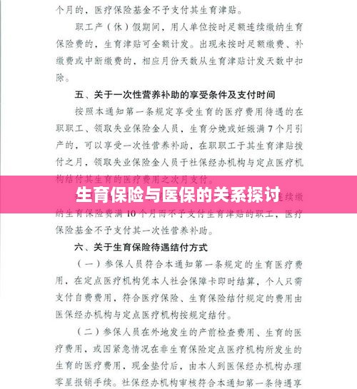 生育保险与医保关系深度探讨,融合与协同发展的视角-图1 生育保险与医保关系深度探讨,融合与协同发展的视角-图1
