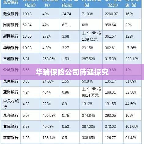华瑞保险公司员工待遇深度解析-图1 华瑞保险公司员工待遇深度解析-图1