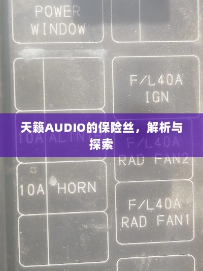 天籁AUDIO保险丝解析与探索-图1