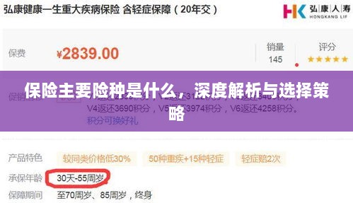 深度解析保险主要险种，选择策略与必备知识指南-图1