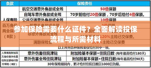 投保全攻略，保险所需证件及流程详解-图1