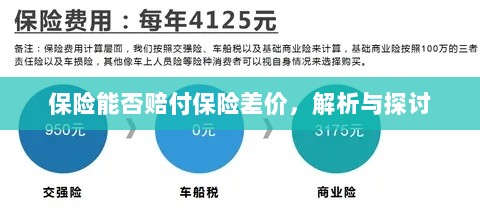 保险能否赔付保险差价,深度解析与探讨-图1 保险能否赔付保险差价,深度解析与探讨-图1