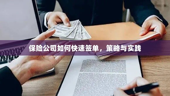 保险公司快速签单策略与实践指南-图1 保险公司快速签单策略与实践指南-图1