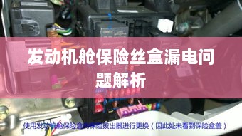 发动机舱保险丝盒漏电问题深度解析-图1