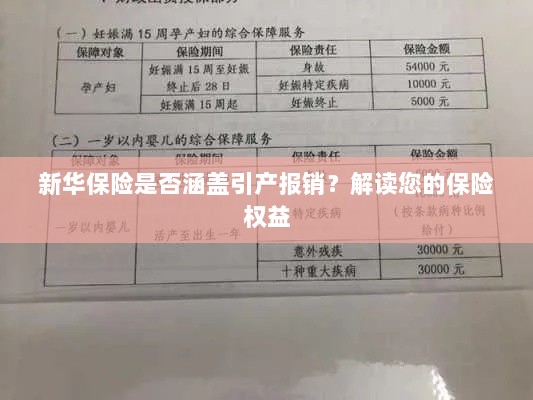 新华保险是否涵盖引产报销？关于保险权益的解读-图1