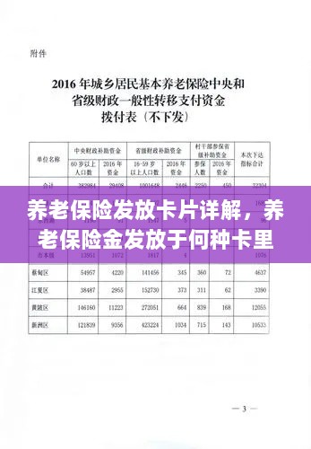 养老保险发放卡片详解,养老金发放至特定账户卡内!-图1 养老保险发放卡片详解,养老金发放至特定账户卡内!-图1
