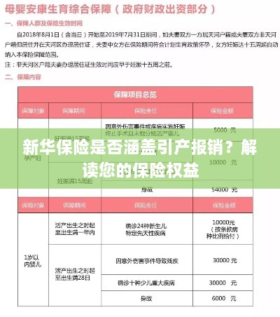 新华保险是否涵盖引产报销?关于保险权益的解读-图1 新华保险是否涵盖引产报销?关于保险权益的解读-图1