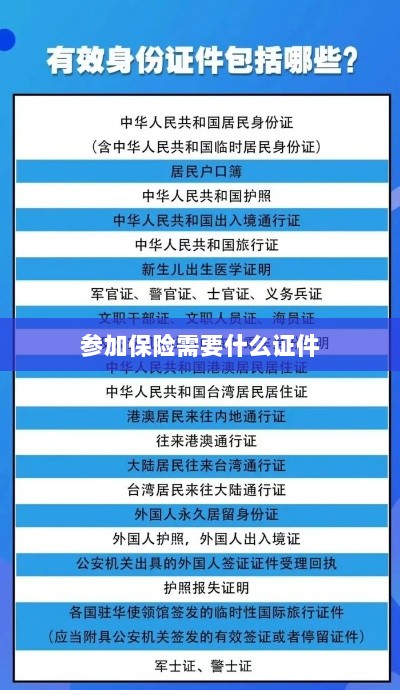 参加保险所需证件概览-图1