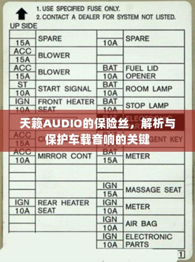 天籁AUDIO保险丝,解析与保护车载音响的核心要素-图1 天籁AUDIO保险丝,解析与保护车载音响的核心要素-图1