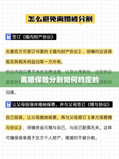 离婚保险分割约定详解-图1