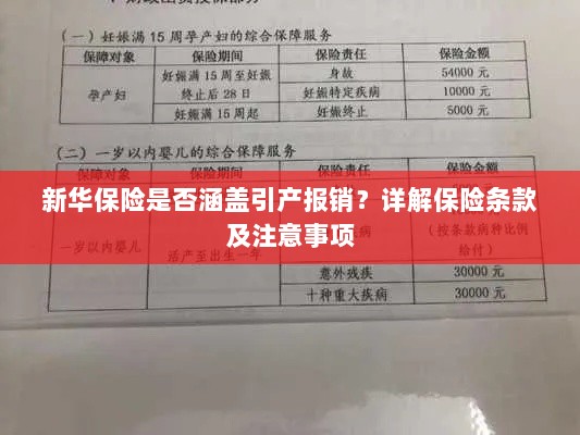新华保险是否涵盖引产报销?保险条款详解与注意事项解读-图1 新华保险是否涵盖引产报销?保险条款详解与注意事项解读-图1