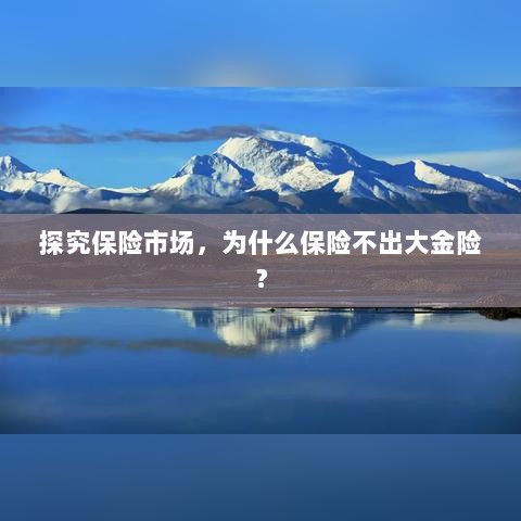 探究保险市场，为何缺乏大额保险金险种？-图1