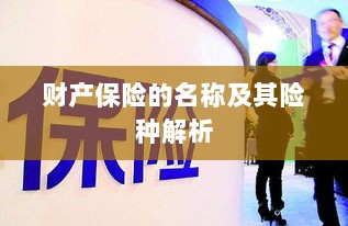 财产保险名称及险种深度解析-图1 财产保险名称及险种深度解析-图1