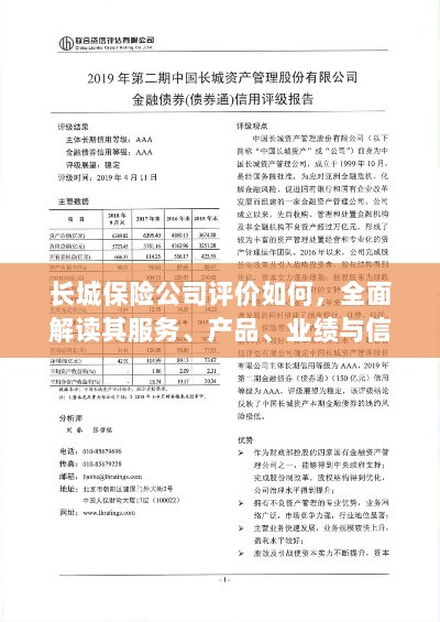 长城保险公司全方位解读，服务、产品、业绩与信誉评价-图1