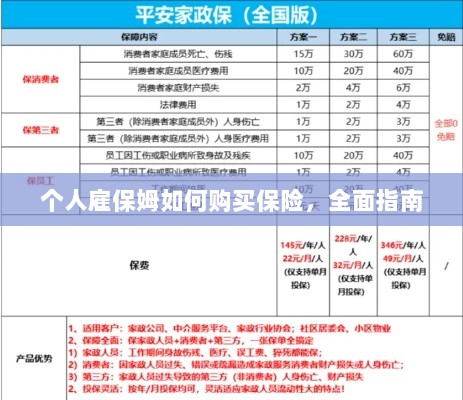 个人雇保姆保险购买指南,全面解析与攻略-图1 个人雇保姆保险购买指南,全面解析与攻略-图1