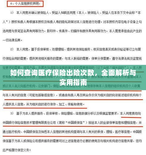 医疗保险出险次数查询指南,全面解析与实用查询方法-图1 医疗保险出险次数查询指南,全面解析与实用查询方法-图1