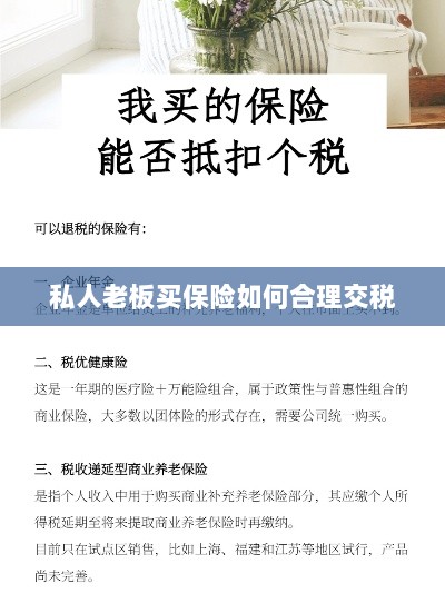 私人老板如何合理购买保险并交税指南-图1 私人老板如何合理购买保险并交税指南-图1