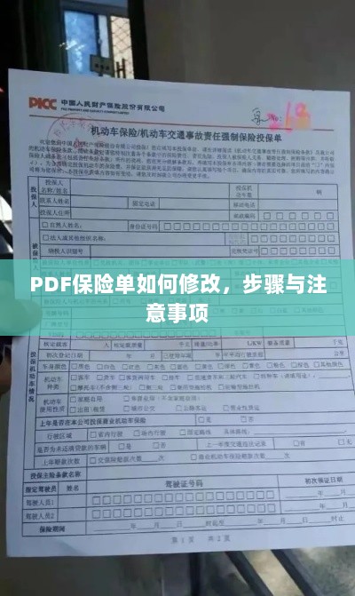PDF保险单修改步骤及注意事项详解-图1 PDF保险单修改步骤及注意事项详解-图1