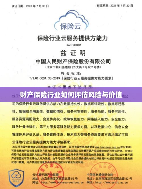 财产保险行业风险评估与价值评估方法解析-图1 财产保险行业风险评估与价值评估方法解析-图1